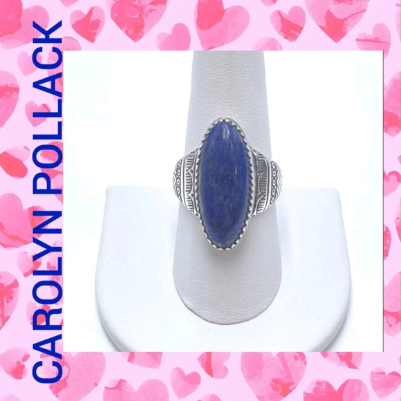 Carolyn Pollack Jewelry - SALE! Carolyn Pollack Relios Lapis Lazuli 925 Sterling Silver Ring Sz.7